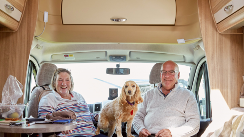 Inside view of Boundless members campervan